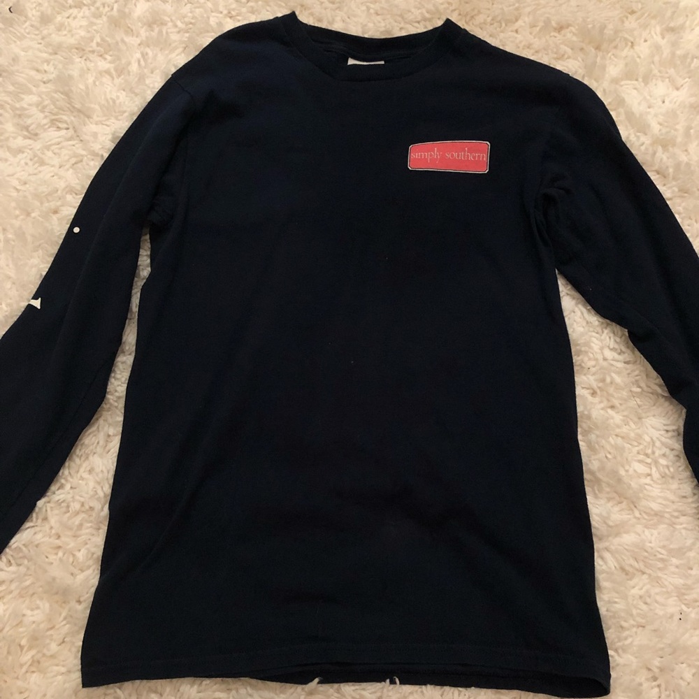 simply southern long sleeve tee with back design